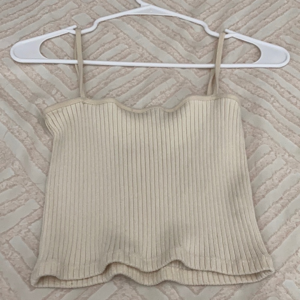 tan tank top